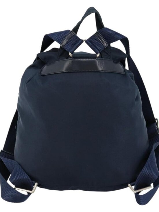 PRADA Backpack Nylon Navy Silver Auth 177799 main image 15